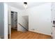 Bright foyer with hardwood floors and stairs leading to the basement at 2620 Clairmont Rd, Atlanta, GA 30329