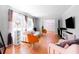 Bright living room features hardwood floors, neutral colors, and updated furniture at 2620 Clairmont Rd, Atlanta, GA 30329