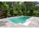 Backyard pool with concrete surround is ideal for cooling off during warm weather at 11569 Finley St, Suwanee, GA 30024
