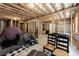 Unfinished basement with exposed beams, ready for customization and personalization at 275 Creek View Place, Canton, GA 30114