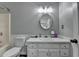 Bathroom with a shower/tub combination and a white vanity sink at 3075 Superior Dr, Dacula, GA 30019