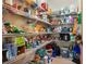 Walk-in pantry with floor-to-ceiling shelving stocked with various food and household items at 3962 Coventry Park Ln, Peachtree Corners, GA 30096