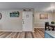 Inviting entryway with wood-look flooring and decorative accents at 6700 Roswell Rd # 22B, Atlanta, GA 30328