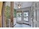 Charming sunroom with patterned tile floors, botanical wallpaper, and ample light at 6700 Roswell Rd # 22B, Atlanta, GA 30328