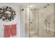 The shower features a glass enclosure, overhead shower head, and convenient hand-held sprayer at 1130 Piedmont Ne Ave # 709, Atlanta, GA 30309