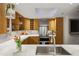 Modern kitchen showcasing custom cabinets, stainless steel appliances, and marble countertops at 1130 Piedmont Ne Ave # 709, Atlanta, GA 30309