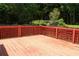 This deck offers plenty of space for entertaining and is surrounded by a fenced in yard at 4016 Meadow Glen Way, Fairburn, GA 30213
