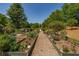 Well-maintained community garden with raised beds, offering a serene outdoor space at 2300 Peachford Rd # 3411, Dunwoody, GA 30338
