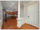Modern kitchen featuring stainless steel appliances, wood cabinets, and hardwood floors at 2300 Peachford Rd # 3411, Dunwoody, GA 30338