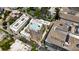 Aerial view showcasing a rooftop pool and the surrounding buildings at 285 Centennial Olympic Park Nw Dr # Ph2-7, Atlanta, GA 30313