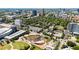 Aerial view showcasing the surrounding area with the building and various local attractions at 285 Centennial Olympic Park Nw Dr # Ph2-7, Atlanta, GA 30313
