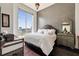 Charming bedroom with a dresser and skyline views at 285 Centennial Olympic Park Nw Dr # Ph2-7, Atlanta, GA 30313