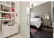 This modern suite features a beautiful room with a chest and decorative accessories at 285 Centennial Olympic Park Nw Dr # Ph2-7, Atlanta, GA 30313