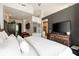Modern bedroom suite featuring designer accents at 285 Centennial Olympic Park Nw Dr # Ph2-7, Atlanta, GA 30313