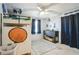 Fun bedroom with a unique loft bed and space-themed decor at 315 Charlotte Blvd, Stockbridge, GA 30281