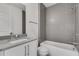 Modern bathroom with tub, shower, and sleek vanity at 574 Boulevard Ne Pl # 4, Atlanta, GA 30308