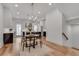 Dining room in open concept floor plan near the kitchen, and staircase at 574 Boulevard Ne Pl # 4, Atlanta, GA 30308
