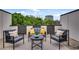 Cozy terrace with modern outdoor furniture and views of the surrounding cityscape at 574 Boulevard Ne Pl # 4, Atlanta, GA 30308