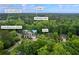 Aerial view of the Kennesaw, GA, home near Lewis Elementary School and Cobb Pkwy NW, surrounded by trees at 3924 Lorien Nw Way, Kennesaw, GA 30152