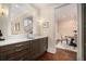 Hallway featuring a built-in bar area leading into the formal dining room at 927 Berkshire Ne Rd, Atlanta, GA 30324