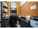 Dedicated home office featuring custom cabinets, a comfortable office chair, and plenty of storage and desk space at 927 Berkshire Ne Rd, Atlanta, GA 30324