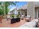 Large wood deck offering ample seating and room for outdoor gatherings and relaxation at 1010 Graystone Xing, Alpharetta, GA 30005