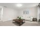 Comfortable living space includes a sofa, wooden coffee table and natural lighting at 1010 Graystone Xing, Alpharetta, GA 30005