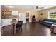Open concept living space with kitchen, living room, and doorway to a bedroom at 212 Postell Rd, Dallas, GA 30157
