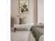 Bedroom showing a comfy bench seat at the foot of the bed at 2277 Peachtree Ne Rd # 611, Atlanta, GA 30309