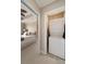 Convenient in-unit laundry room with a stacked washer and dryer, accessible from the bedroom at 2277 Peachtree Ne Rd # 611, Atlanta, GA 30309