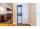 This laundry area is inside a closet for space-saving and convenience at 3091 Colonial Way # I2, Atlanta, GA 30341