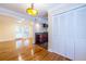 The living room has an open floor plan and the floor features polished wood at 3091 Colonial Way # I2, Atlanta, GA 30341