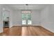 Bright dining room with hardwood floors, and French doors that provide natural light at 2592 River Oak Dr, Decatur, GA 30033