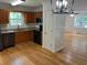 Charming kitchen featuring wood cabinets, stainless steel appliances, and natural light at 279 Fairview Dr, Dallas, GA 30157