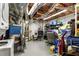 Unfinished basement with exposed pipes, ducts, and storage at 192 Chicopee Dr, Marietta, GA 30060
