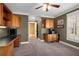 Another view of the office with a desk and built-in cabinets at 192 Chicopee Dr, Marietta, GA 30060