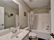 Bathroom featuring a tub with shower, toilet, and a vanity with sink at 3426 Olivia Grace Way, Dacula, GA 30019