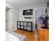 Neutral bedroom featuring a bed, dresser and TV, creating a relaxing retreat at 1220 Wade Green Nw Cir, Acworth, GA 30102