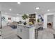 Open concept living area features an island, dining table and an adjacent seating area at 54 Mildred Ct, Dallas, GA 30157