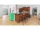 Open concept kitchen features breakfast bar and modern touches at 6069 Queens River Dr, Mableton, GA 30126
