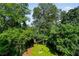 Lush backyard is surrounded by mature trees, offering privacy and a serene outdoor space at 670 Parker Ave, Decatur, GA 30032