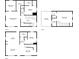 Floor plan of the home highlighting room dimensions and layout of the three-story home at 670 Parker Ave, Decatur, GA 30032