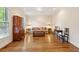 Inviting living room with hardwood floors and a neutral color palette, perfect for relaxing or entertaining at 3499 Paces Ferry Se Cir, Smyrna, GA 30080