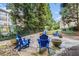 Relax in this beautiful common area with stone pathway and comfortable seating at 1850 Cotillion Dr # 4218, Atlanta, GA 30338