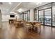 Elegant clubhouse featuring stylish tables, chairs, and entertainment area at 3481 Lakeside Ne Dr # 1103, Atlanta, GA 30326
