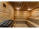 Relaxing sauna with wooden benches and traditional heating elements at 3481 Lakeside Ne Dr # 1103, Atlanta, GA 30326