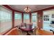 Charming dining room with lots of natural light and hardwood floors at 365 Falling Creek Bnd, Duluth, GA 30097