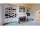 Living room featuring a fireplace, custom built ins, and lots of charm at 365 Falling Creek Bnd, Duluth, GA 30097