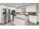 Modern kitchen featuring white cabinetry, granite countertops, and stainless steel appliances at 4040 Summit Dr, Marietta, GA 30068