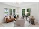 Bright living room with large windows and stylish furnishings creating a welcoming atmosphere at 1980 Oakdale Se Ct, Smyrna, GA 30082